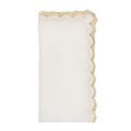 Arches Napkin in White & Gold