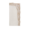 Winding Vines Napkin in White & Natural