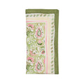 Mira Napkin in Green & Pink