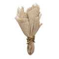 Fringe Napkin in Natural & Silver, Set of 4 by Kim Seybert