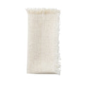 Fringe Napkin in White & Gold