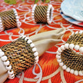 Handwoven Beaded Napkin Rings