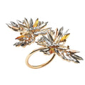 Butterflies Napkin Ring in Champagne & Crystal, Set of 4, in a Gift Box by Kim Seybert