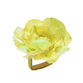 Gardenia Napkin Ring in Citron