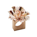 Seashell Burst Napkin Ring in Ivory & Natural