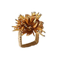 STARBURST NAPKIN RING IN GOLD - Pioneer Linens