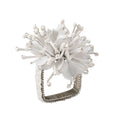 STARBURST NAPKIN RING IN WHITE - Pioneer Linens