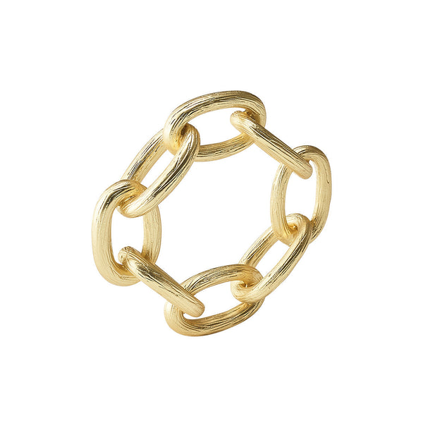 Chain Link Napkin Ring in Gold