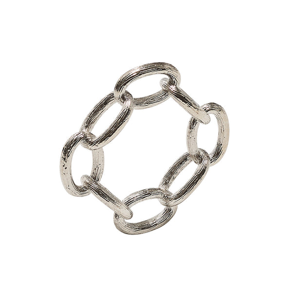 Chain Link Napkin Ring in Silver