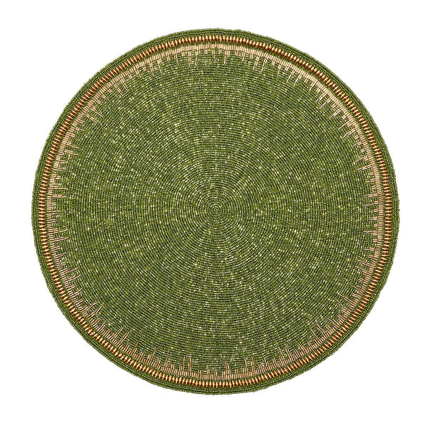 Enamor Placemat in Green & Gold