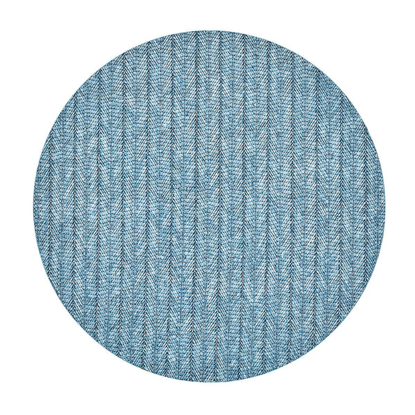 Herringbone Placemat in Indigo