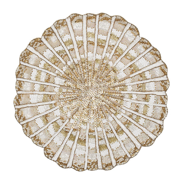 Nautilus Placemat in Champagne & Gold