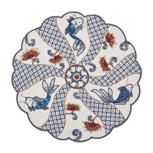 Orient Placemat in White & Multi