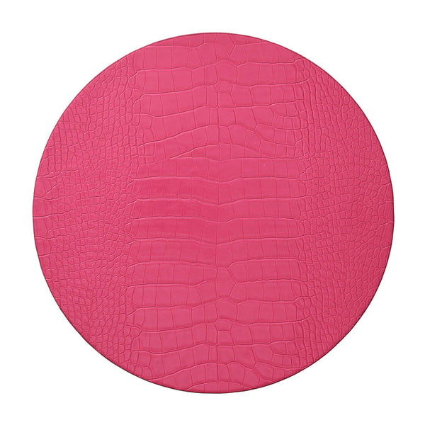 Croco Placemat in Fuchsia