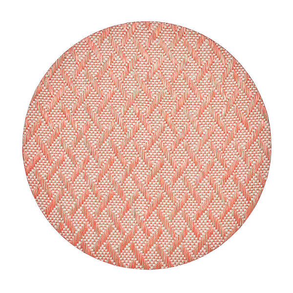 Basketweave Placemat in Natural & Orange