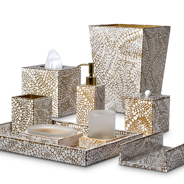 Proseco Two Tone Enamel Vanity Set