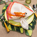 Chirp Napkin Rings in Pink & Orange - Pioneer Linens