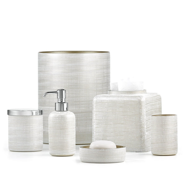 Woven Platinum Vanity Set