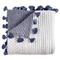 Sahati Indigo Throw - Pioneer Linens