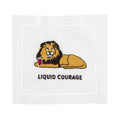 LIQUID COURAGE Cocktail Napkins - Pioneer Linens