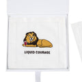 LIQUID COURAGE Cocktail Napkins - Pioneer Linens