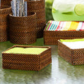 Woven Cocktail Napkin Holder - Pioneer Linens