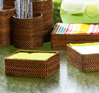 Woven Cocktail Napkin Holder