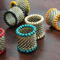 Woven Beaded Napkin Rings - Pioneer Linens