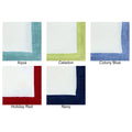 Newport Border Pique Napkins - Pioneer Linens