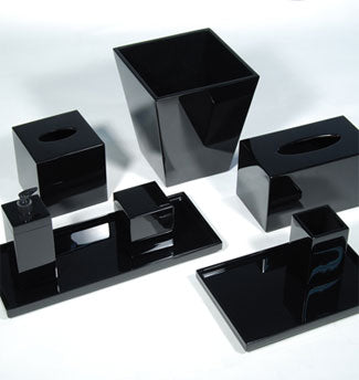 Black Lacquer Vanity Set