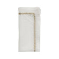 Jardin Napkins in White Gold Silver - Pioneer Linens