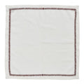 Jardin Napkins in White Red - Pioneer Linens